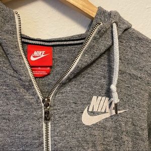Hooded Nike zip up